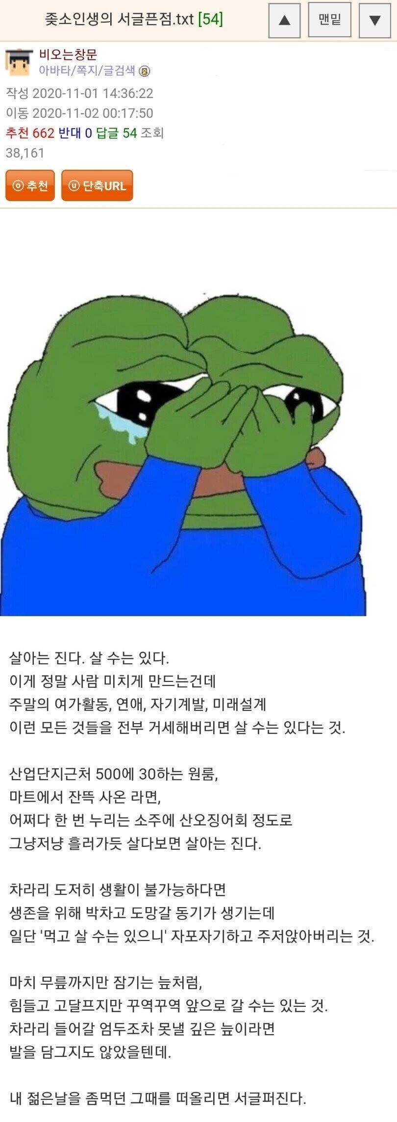 좆소인생의 위험성