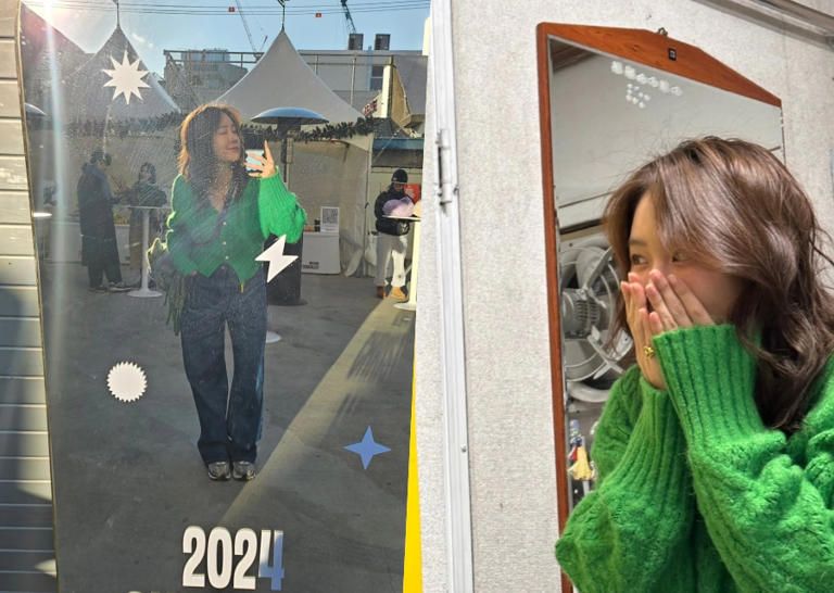 맨살에 가디건만 입은 듯한 소유