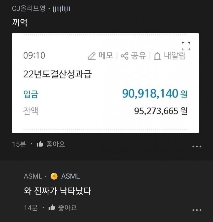 부자들 봐도 전혀 부럽지 않다는 디시인..