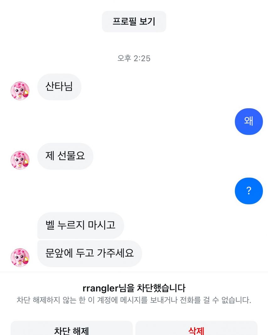 카리나 차단핑