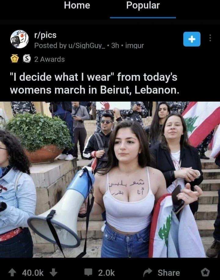 옷을 마음대로 입을 권리를 달라는 진짜 페미니즘 시위대