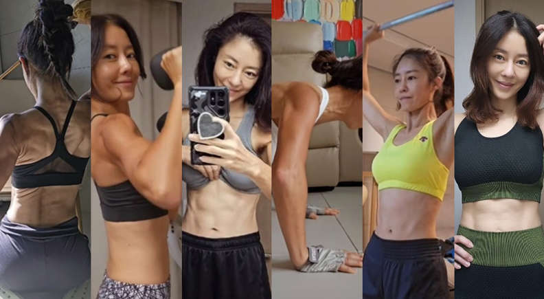 쥬얼리 이지현 근육 모음 ㄷㄷ