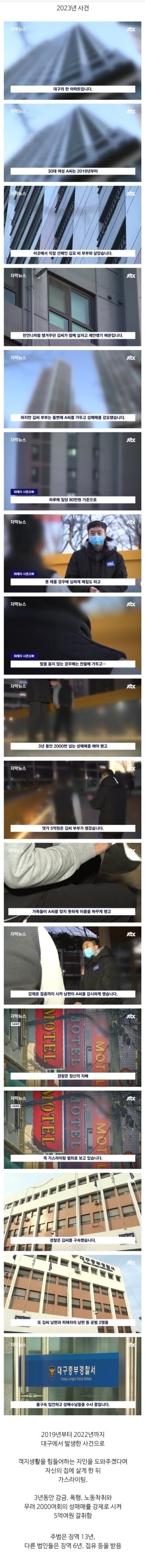 2년 역속으로 검거된 똑같은 성노예 사건