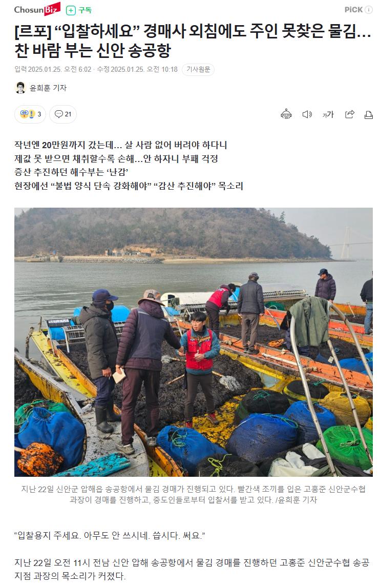 한때 가격 폭등해서 난리였던 김 근황