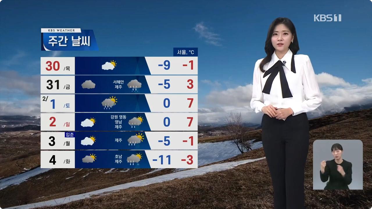 [날씨] 서울 아침 영하 7도…연휴 마지막 날까지 '강추위'