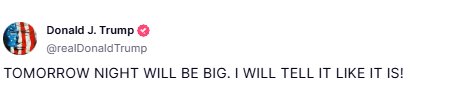 트럼프 - 내일 밤 큰거온다!!!