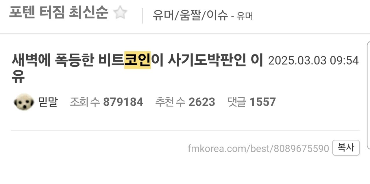 새벽에 폭락한 오늘자 비트코인 사기도박판 근황 ㅋㅋㅋ