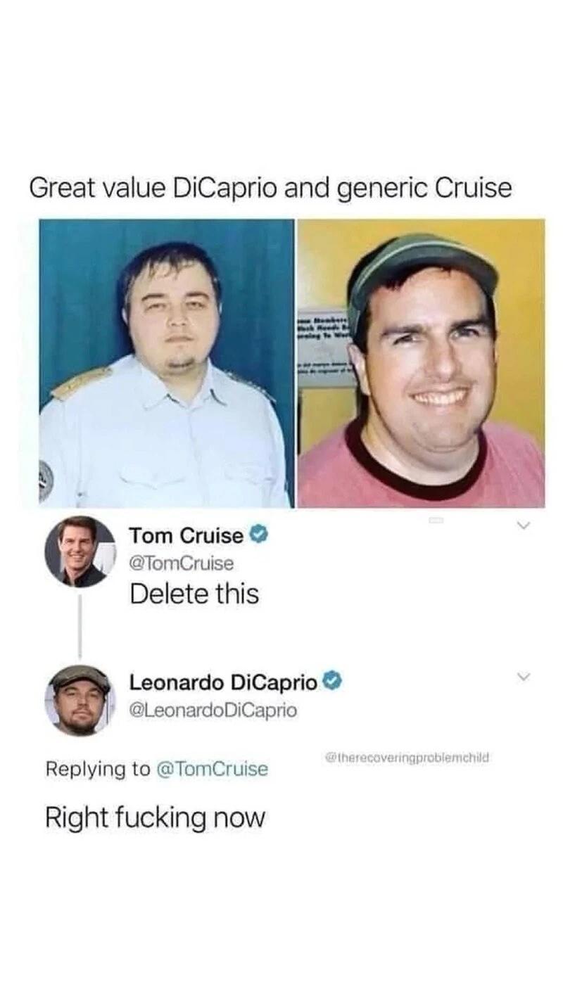 톰크루즈와 디카프리오가 극대노한 사진