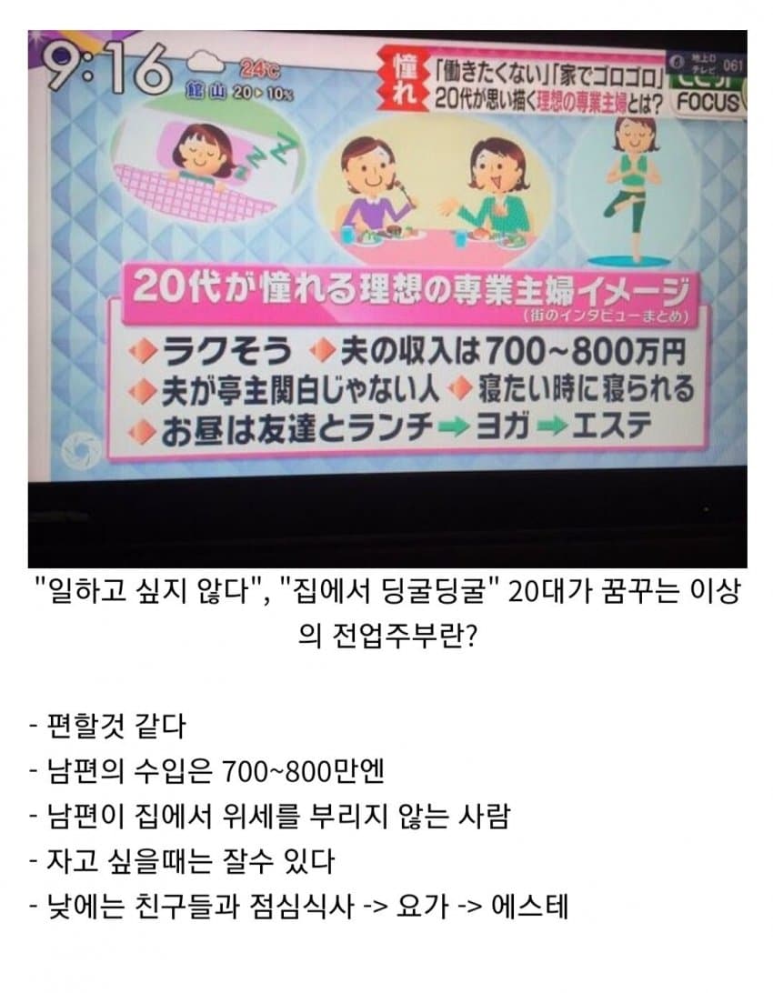 20대 일본녀가 원하는 결혼생활
