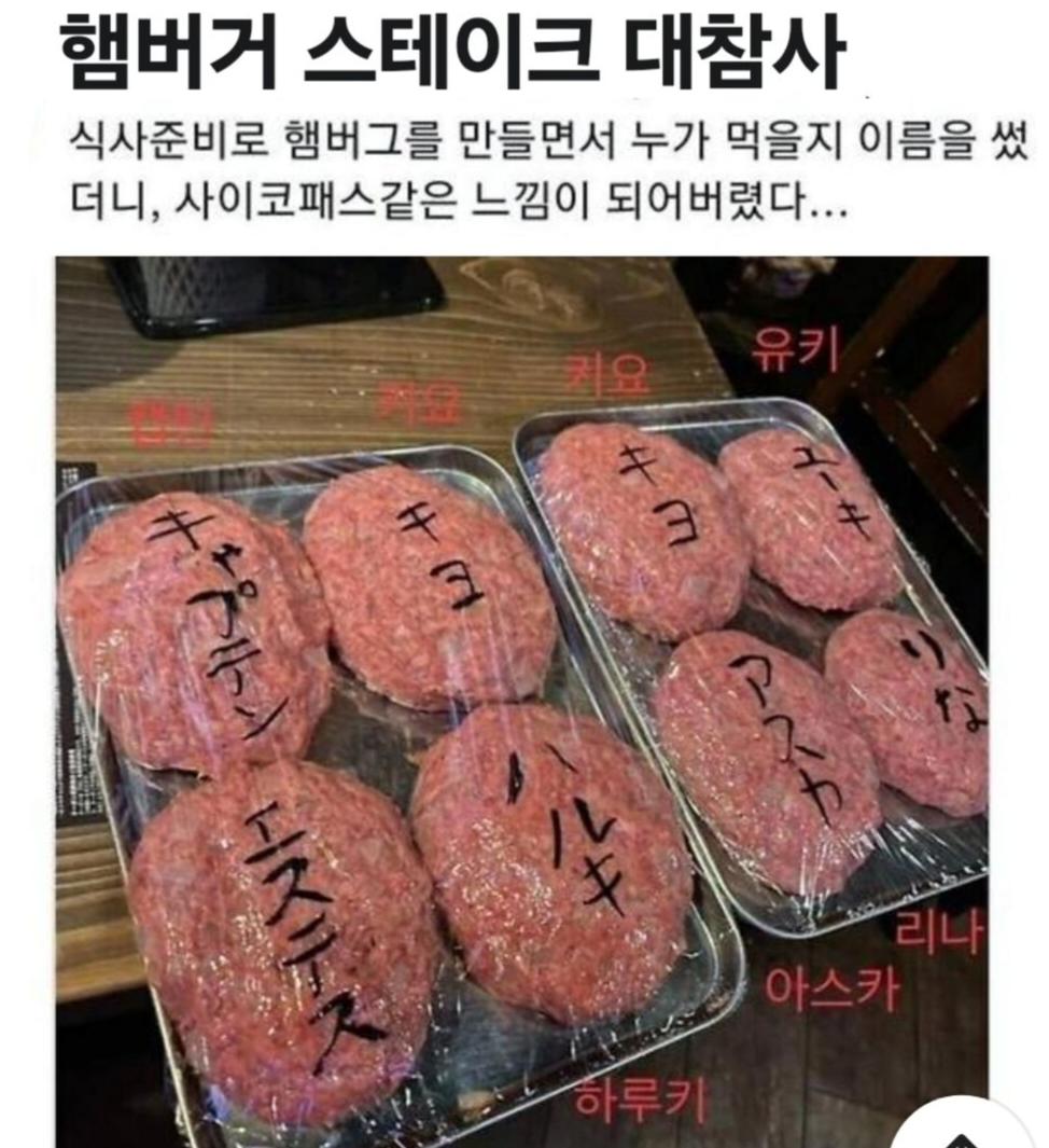 햄버거 스테이크 대참사