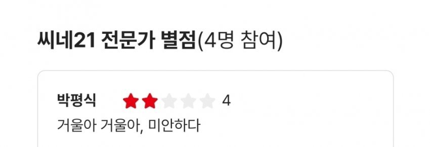 박평식 평론가 <백설공주> 한줄평