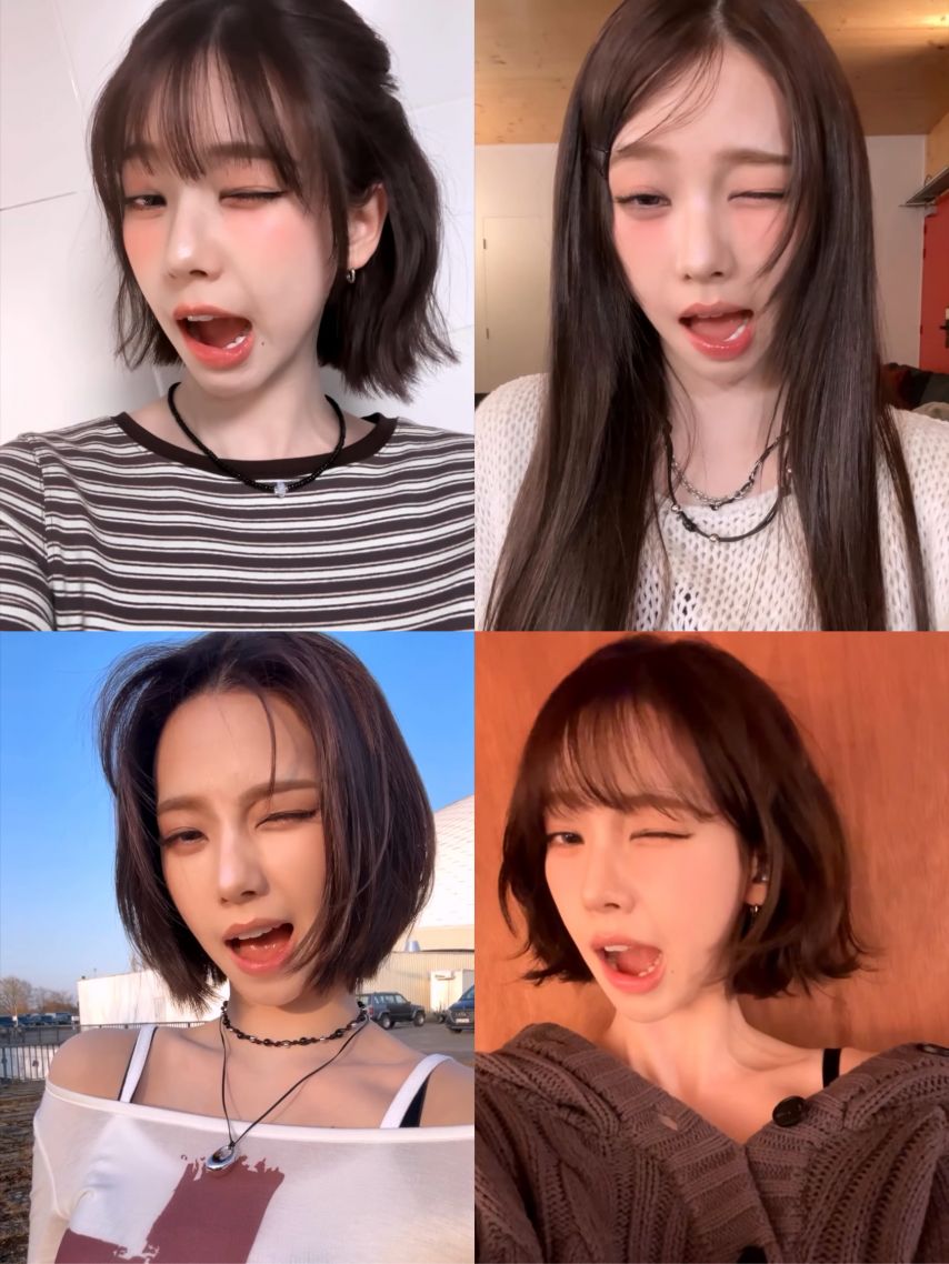 본인 피셜 윙크 못 한다는 카리나 사진.jpg