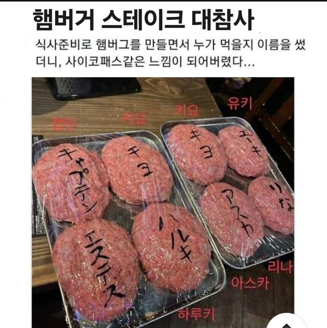 햄버거 스테이크 대참사