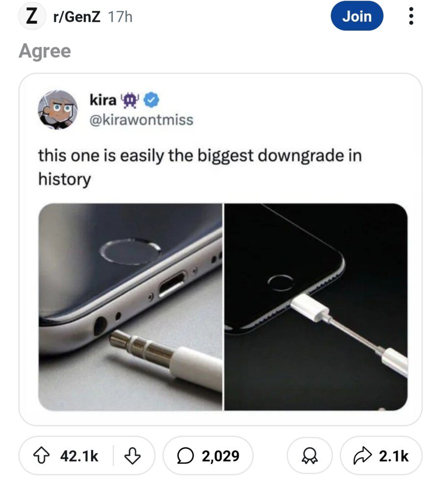 레딧에서 좋아요 41000개 넘게 받은 "역사상 가장 큰 다운그레이드"