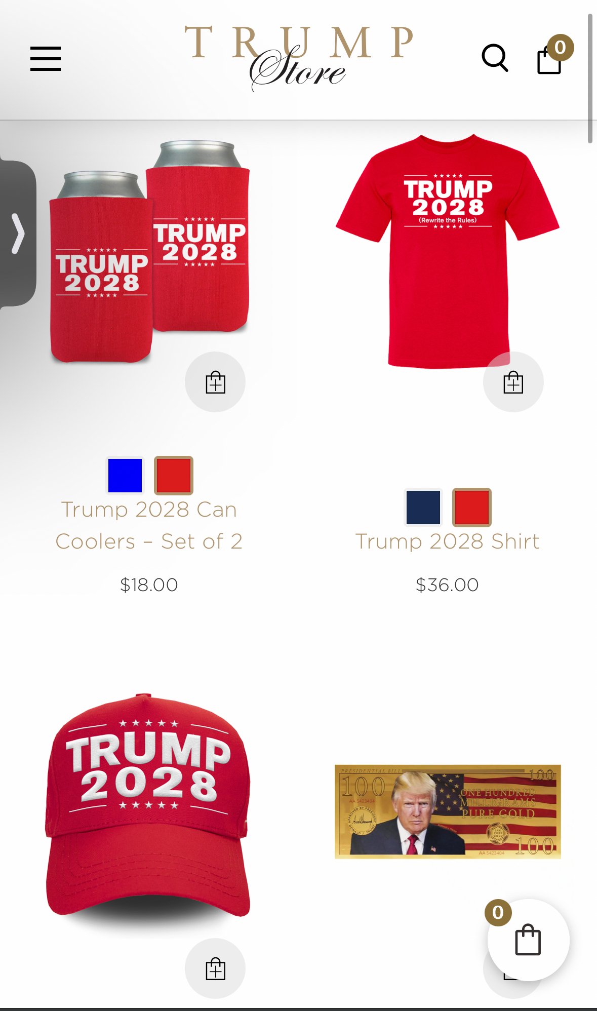 트럼프 2028 재선도전 진행 중