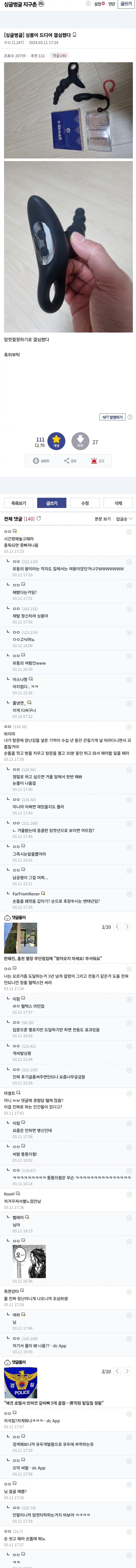 타락의길로 들어선 디시인