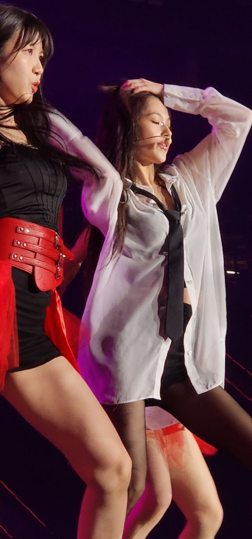 흰셔츠 시스루 요망한 솔로무대 트와이스 사나