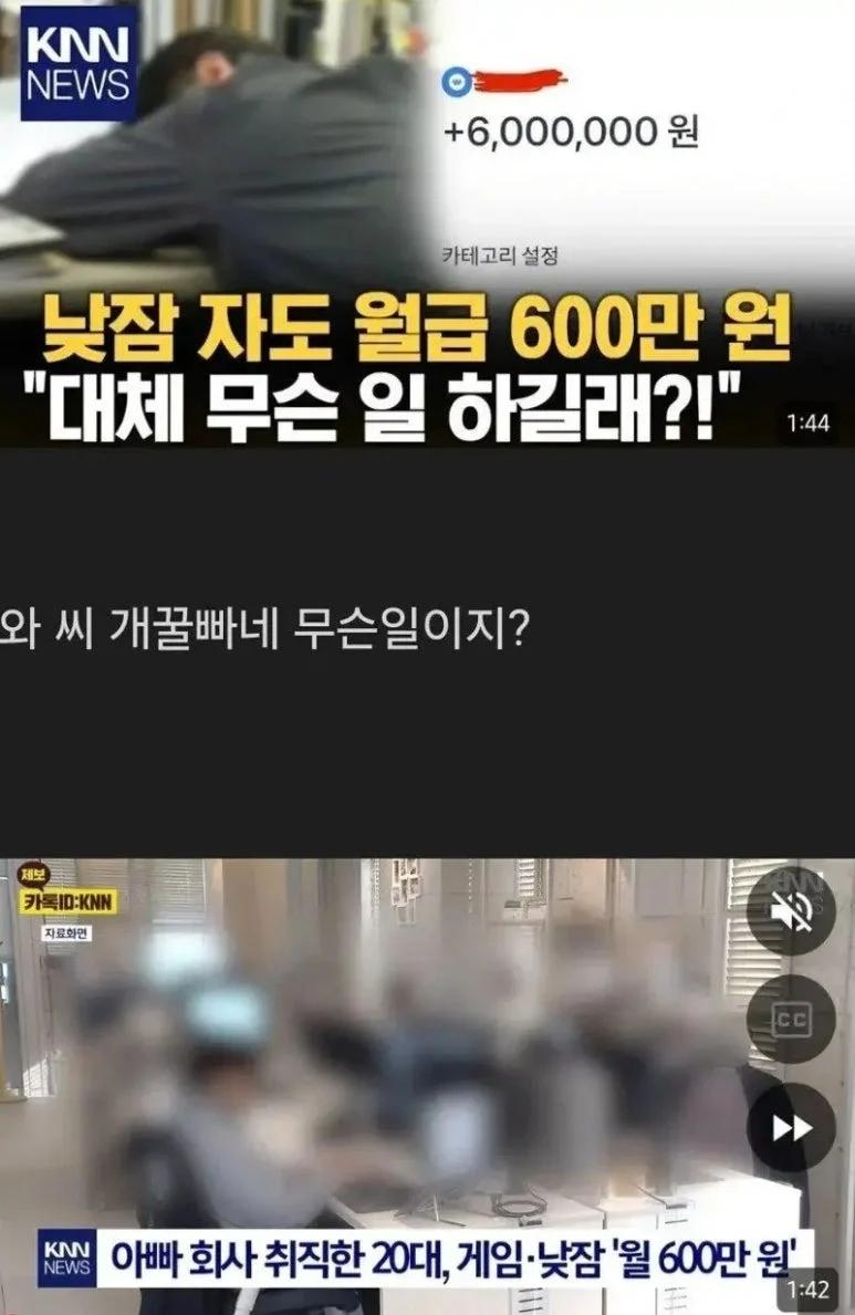 낮잠 자도 월급 600만 원, 무슨 직장이길래?