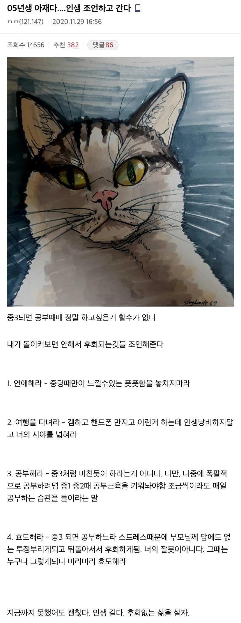 05년생 아재다....인생 조언하고 간다...