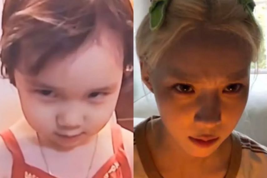 애기때 모습 그대로 몸만 큰 윈터(에스파)