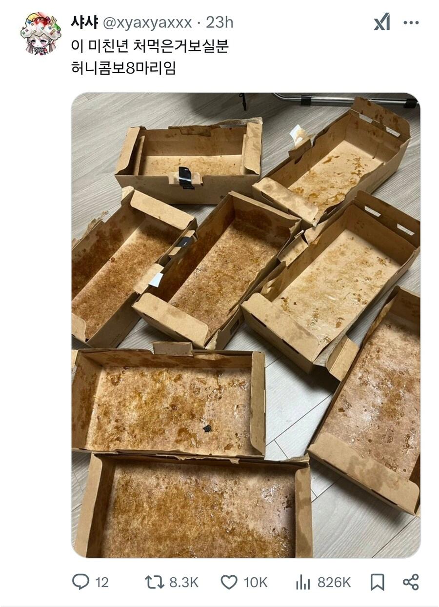 하루에 허니콤보 8마리 먹은 사람