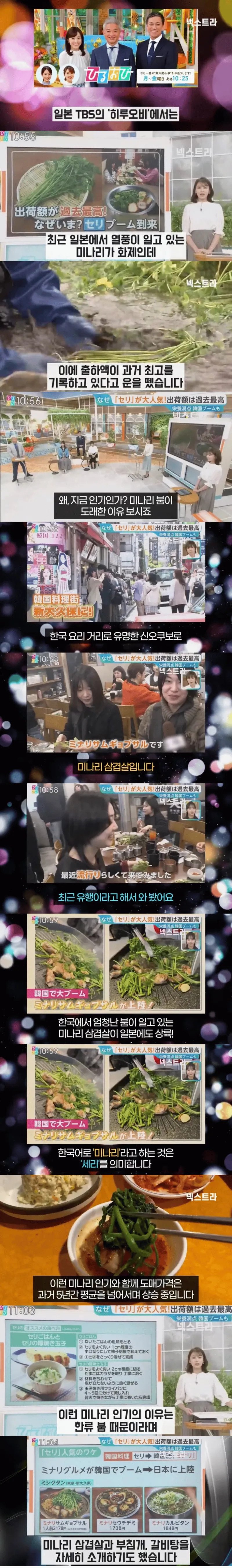 일본에서 미나리 열풍이 부는 이유.