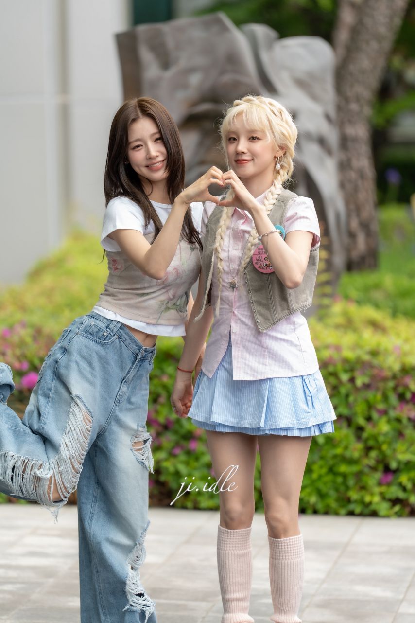 오늘자 아이들 미연 우기