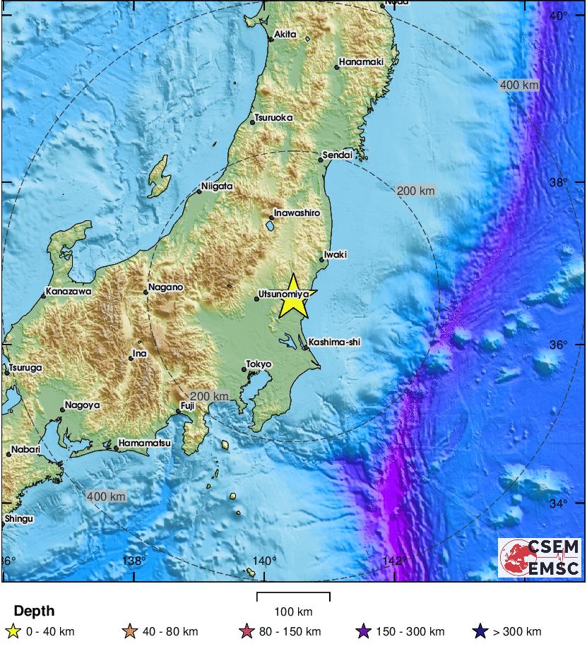 [긴급 지진속보] 일본 이바라키현 내륙, M5.1 규모 4 지진 발생 ㄷㄷㄷㄷㄷㄷㄷㄷㄷㄷ