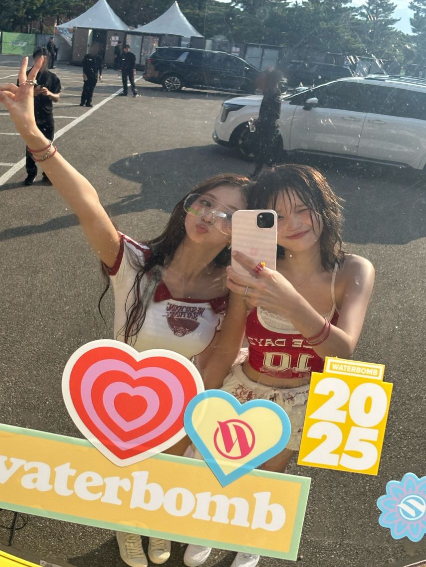 [워터밤 속초] 프로미스나인 송하영 빨간 레이스 몽실 가슴골