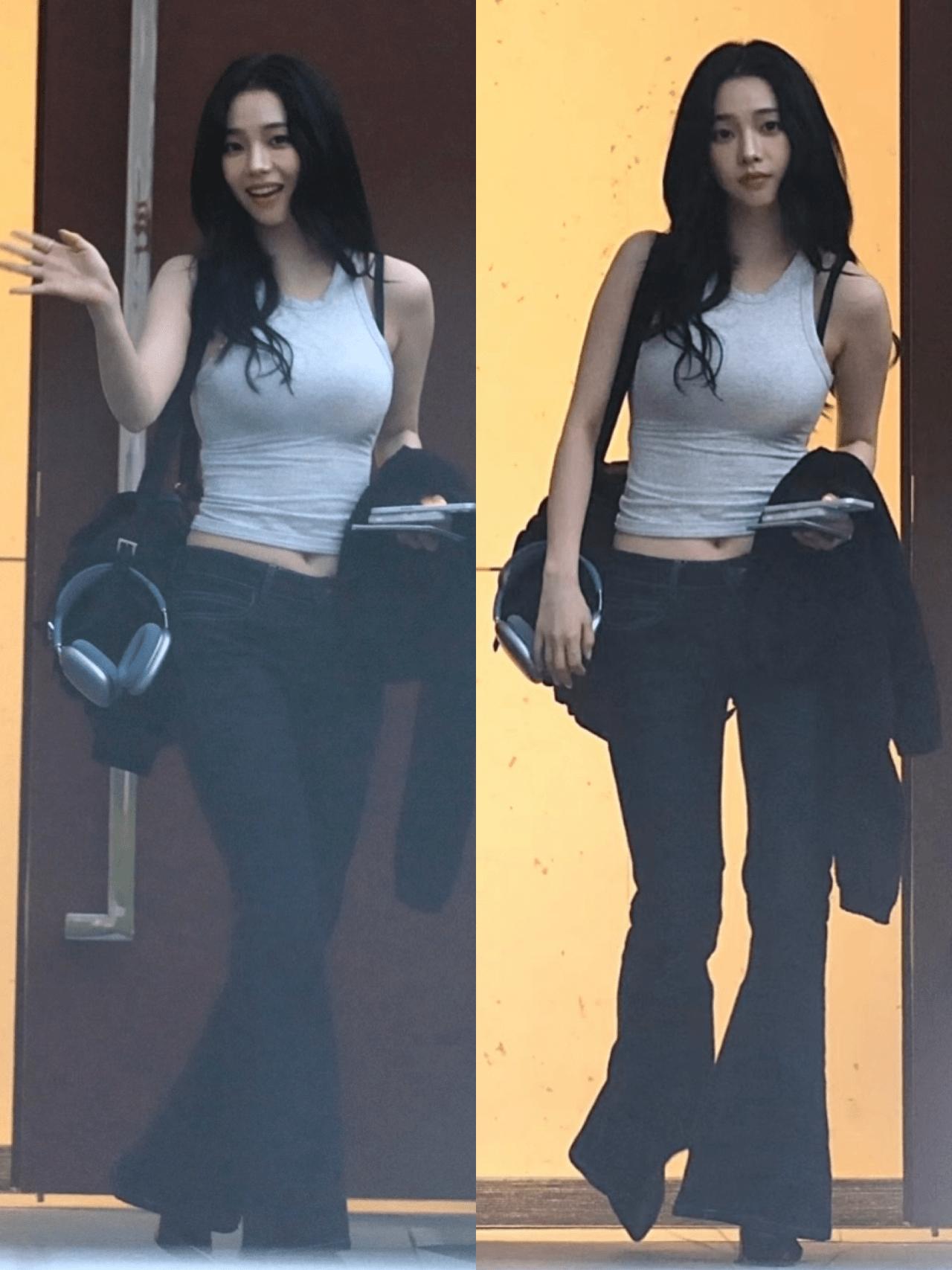 퇴근하는 카리나 실물느낌