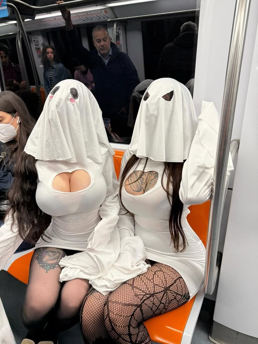 ㅇㅎ) 흔한 미국 할로윈 지하철 풍경