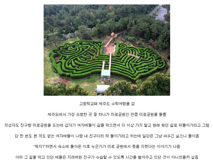 제주도 미로공원의 전설
