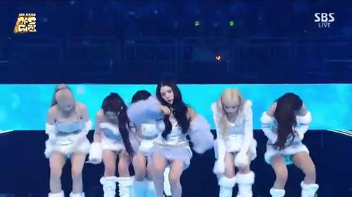 SBS 가요대전 엔믹스 설윤 외모 진짜 물 올랐네요