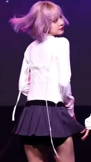 검정 속바지보다 짧은 주름치마 비비지 은하